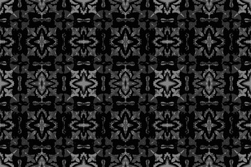 Abstract seamless patterns, geometric patterns, and batik patterns are designed for use in interior, wallpaper, fabric, curtain, carpet, clothing, Batik, satin, background, and Embroidery style.