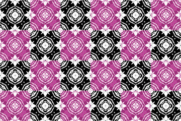 Abstract seamless patterns, geometric patterns, and batik patterns are designed for use in interior, wallpaper, fabric, curtain, carpet, clothing, Batik, satin, background, and Embroidery style.