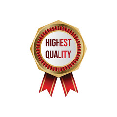 Golden Premium Quality Red Best Labels Collection.