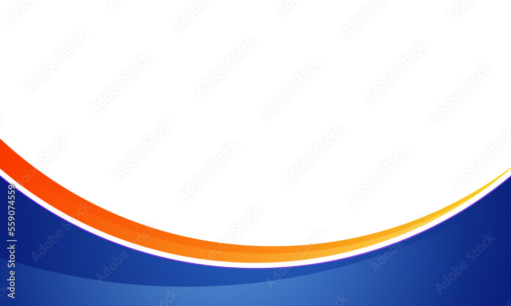 Canvas Prints abstract blue and orange curve background