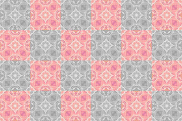 Abstract seamless patterns, geometric patterns, and batik patterns are designed for use in interior, wallpaper, fabric, curtain, carpet, clothing, Batik, satin, background, and Embroidery style.
