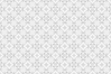 Abstract seamless patterns, geometric patterns, and batik patterns are designed for use in interior, wallpaper, fabric, curtain, carpet, clothing, Batik, satin, background, and Embroidery style.