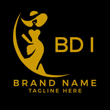 BDI fashion logo. BDI  Beauty fashion house. modeling dress jewelry. BDI fashion technology  Monogram logo design for entrepreneur and best business icon. 
