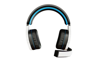 Headphones design 3d rendering for product mockup