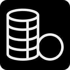 Solid Money Coin design template icon