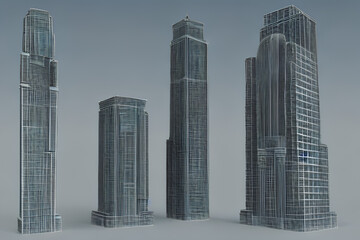 Fototapeta na wymiar skyscrapers architecture design 