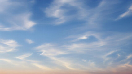 Obraz premium white cloud on Clear blue sky