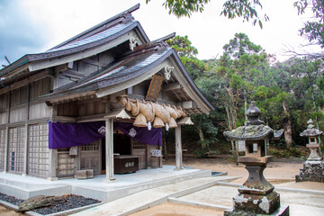 Tottori Japan 2nd Dec 2022: The main building of  Hakuto Shrine. 
It was elected as the first...