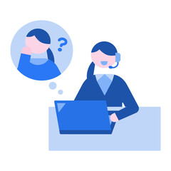 カスタマーセンター　女性