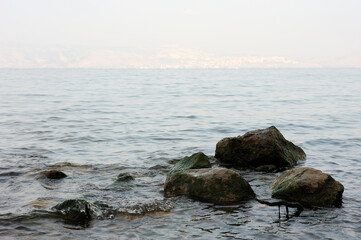 Lake Kinneret on the Sunset