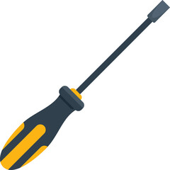 Bike new screwdriver icon flat vector. Fix service. Tire garage isolated