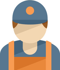 Bike repairman icon flat vector. Fix workshop. Wheel tire isolated