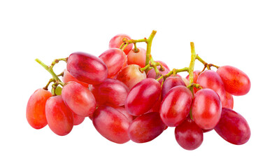 Red grapes on transparent png