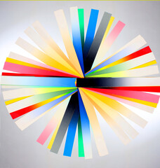 original paper strips with all the colors of the rainbow
