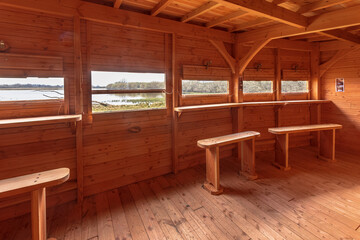 Bird observation hide France