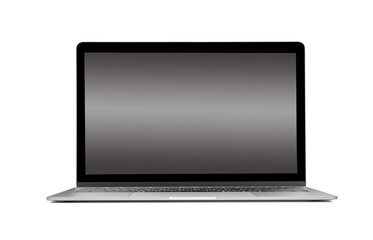 laptop with empty space on transparent png