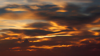 Fototapeta na wymiar Beautiful sunset sky and dramatic sky