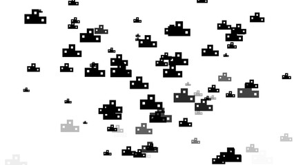 Obraz premium Black prize pedestal icon on white background. Competition and sports concept. Victory and success. Be champion. Abstract backdrop. 3D animation