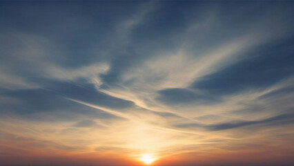 Obraz premium Beautiful sunset sky and dramatic sky