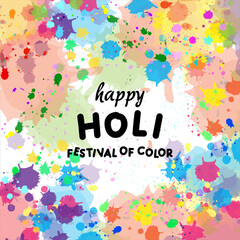 Free vector watercolor holi festival