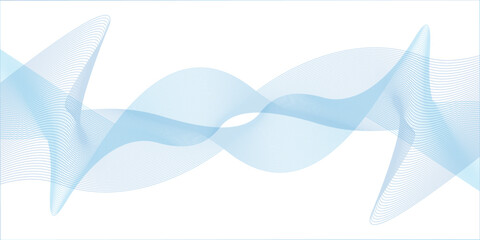 Obraz premium Abstract blue background with waves . rendered illustration of an background . Abstract landscape on a white background . Wave lines motion vector design .