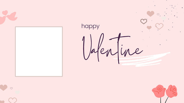 happy Valentine Day wish image with card