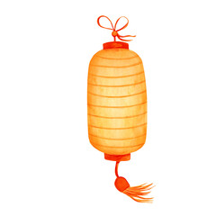 Chinese paper street lantern of different shapes, decorative elements for festive design  Illustrations 