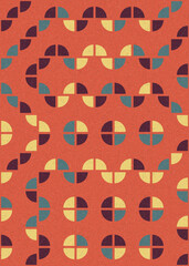 Abstract Geometric Pattern generative computational art illustration