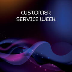 Customer Service Week . Design suitable for greeting card poster and banner