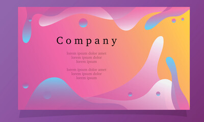 abstract fluid gradient color background vector design for landing page web background