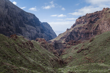 Tall Cliffs of Masca Looking to the Ocean