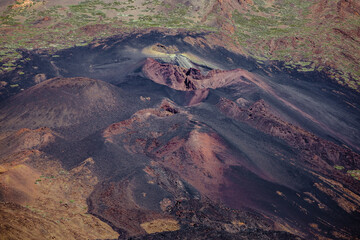 Fototapeta na wymiar Colorful Close-up of a Side Vent on Mount Teide