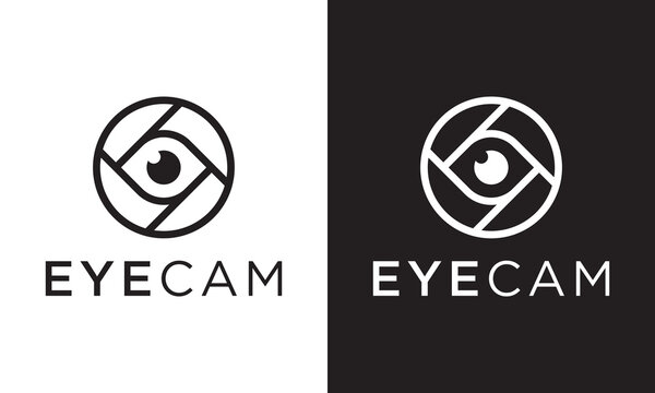 eye vision camera photography logo icon vector