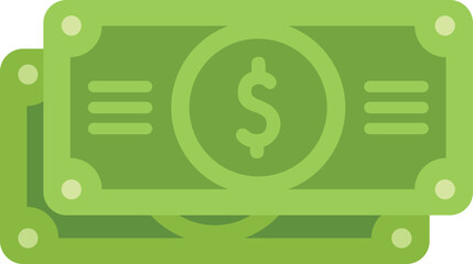 Monetization cash icon flat vector. Mobile strategy. Money conversion isolated