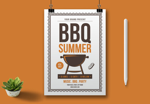BBQ Summer Flyer Design