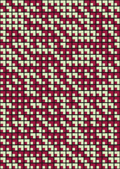 Fototapeta premium Abstract Geometric Pattern generative computational art illustration