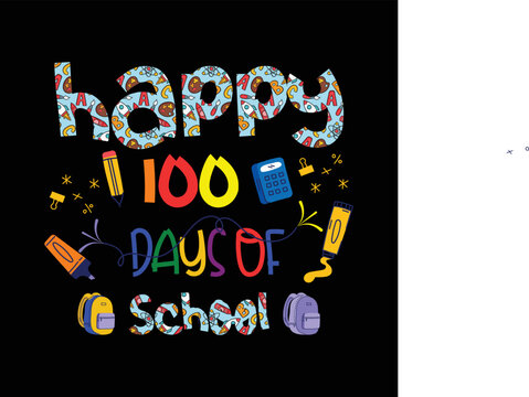 happy 100 days of school .file ready for print 
