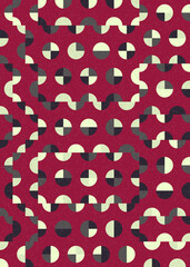 Abstract Geometric Pattern generative computational art illustration