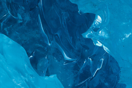 Exit Glacier Blue Ice, Kenai Fjords National Park, Alaska, USA