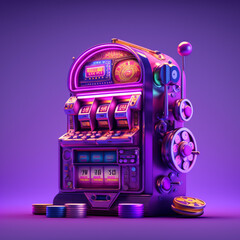 slot machine with chips, slot machine with lights,casino, gambling, gambling, slot machines

