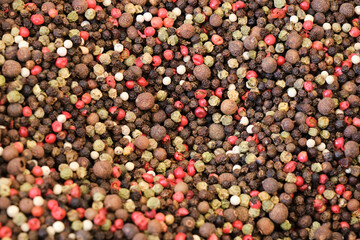 Mix of various pepper seeds