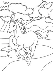 Horses Coloring Pages for Kids 