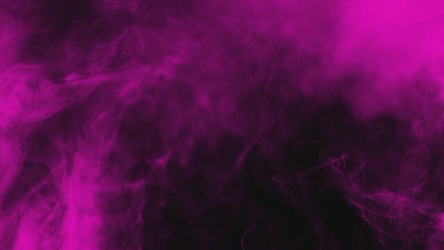 Animation of purple smoke on black background