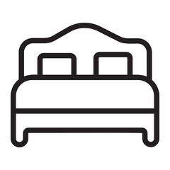 beds line icon