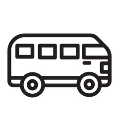 Camper line icon