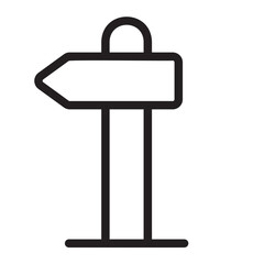 Fototapeta premium Direction line icon