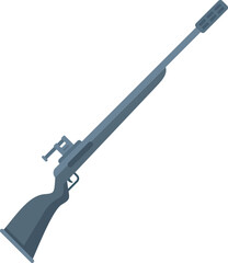 Sniper icon flat vector. Rifle gun. Weapon scope isolated