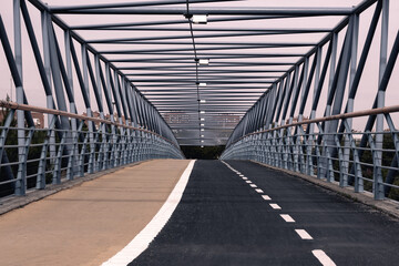 Pedestrian bridge in the city