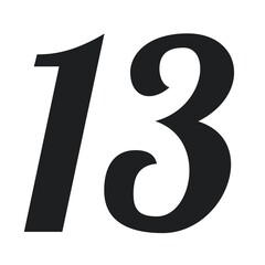 13 numbers