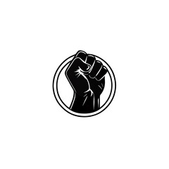 black fist on white background black history month black power
